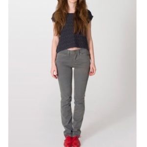 American Apparel Gray Slim Slack Jeans size 25